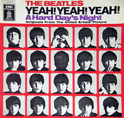 THE BEATLES - Yeah! Yeah! Yeah! A Hard Day's Night album front cover vinyl record